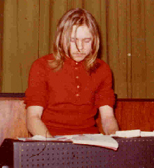 Ralf Modrow im Studio Rottenburg 1971